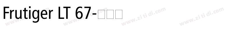 Frutiger LT 67字体转换